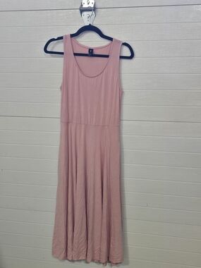 Agnes & Dora Dusty Pink Sleeveless Midi Dress Sz Small